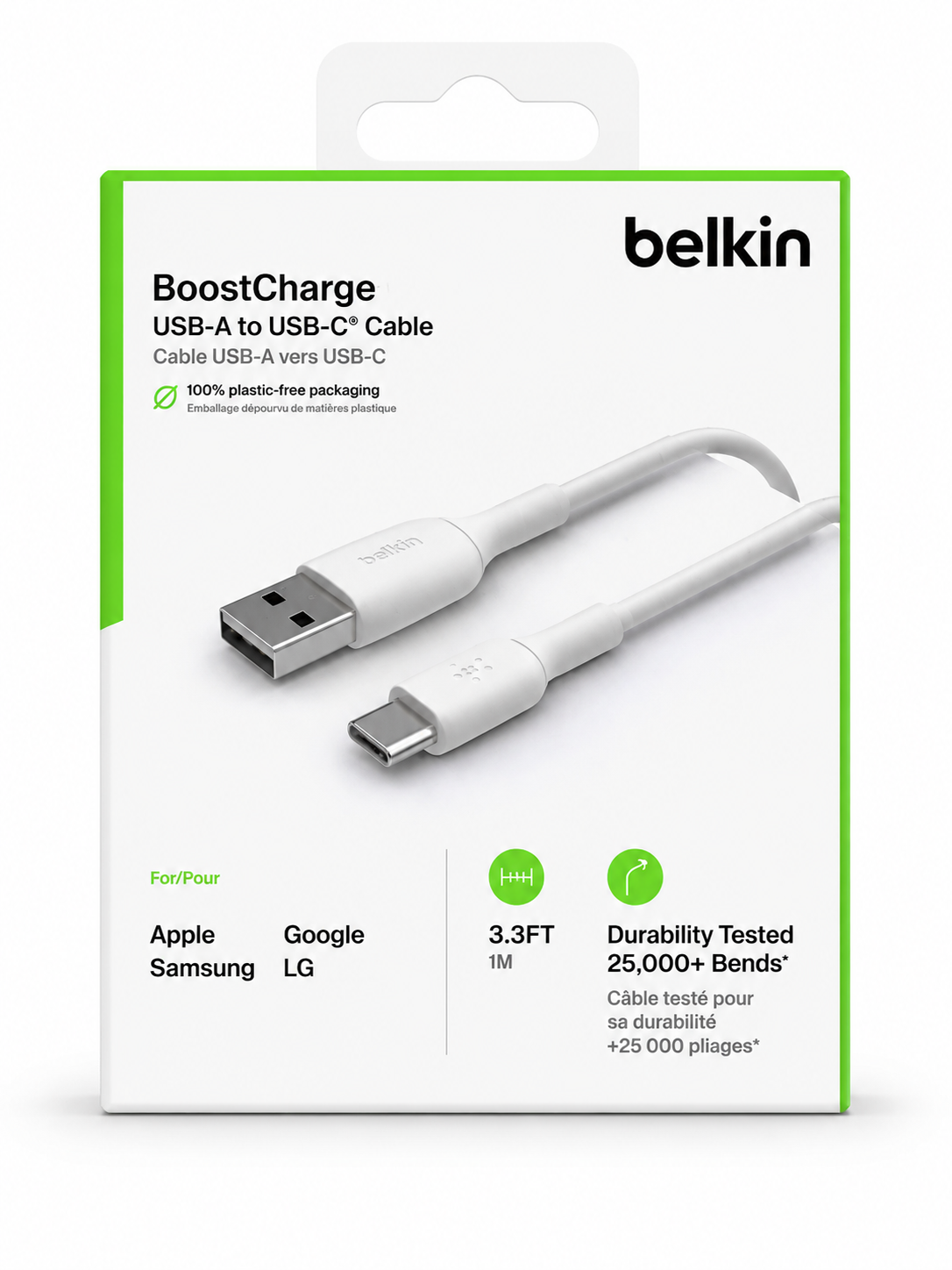 كابل شحن اصلي BELKIN يو اس بي تايب سي