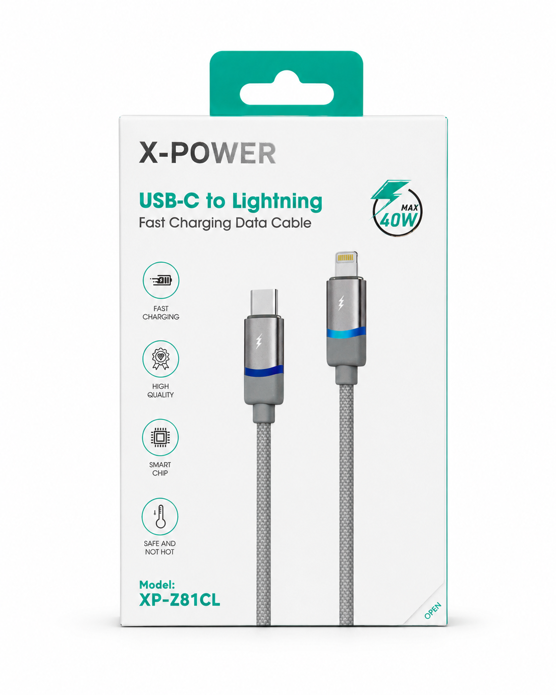 كابل شحن X POWER تايب سي لايتنينق